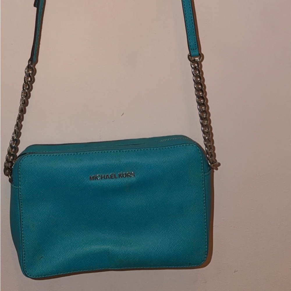 Michael Kors Turquoise Crossbody Bag